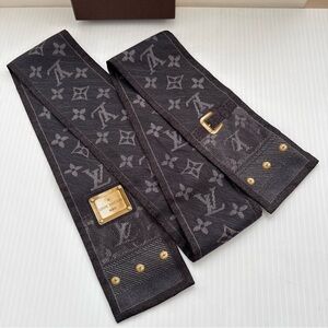 Louis Vuitton Authentic Brown Denim Bandeau Perfect with Box